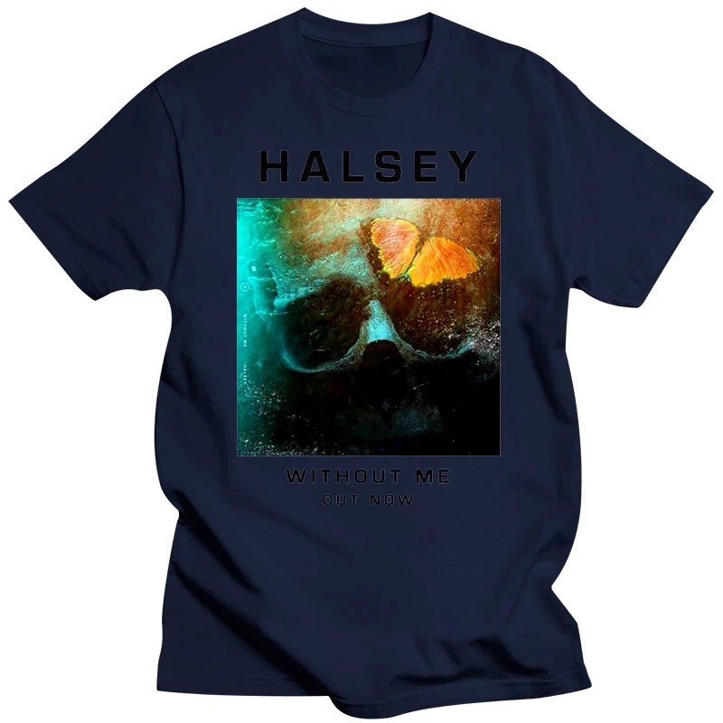 NEW HALSEY WITHOUT ME NEW S-XXL COTTON 3COLORS USA SIZE S TO 3XL T-SHIRT EN1