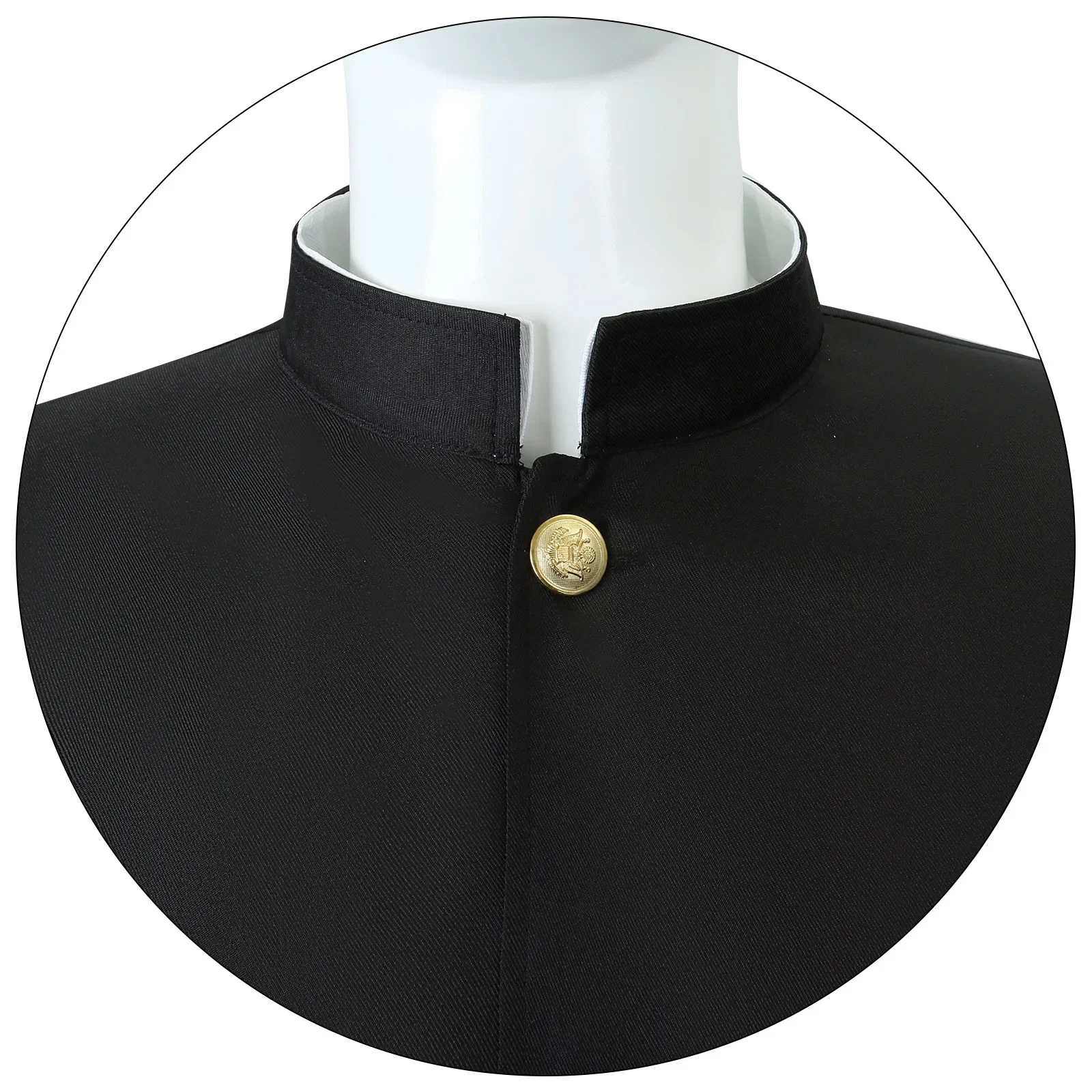 Ken Takakura Costume Cosplay Parrucca Anime Dandadan Okarun Uniforme scolastica Occhiali Giacca nera Pantaloni Gakuran Halloween Party Men