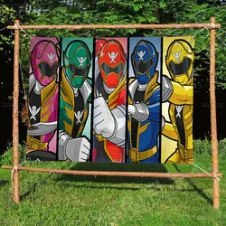P-POWER-RANGERS Colorful Flag Wall Hanging Bohemian Wall Banner Mandala Indoor Art Decor