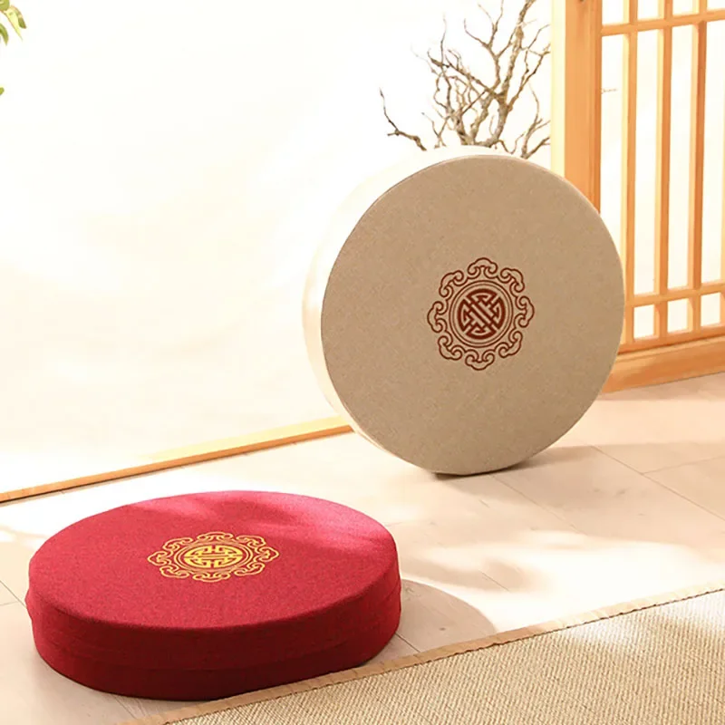 Chinese Embroidery Round Cushion Furniture Decorative Sofa Chair Cushions Home Decoration Seat Cushion Tatami Meditation Pad