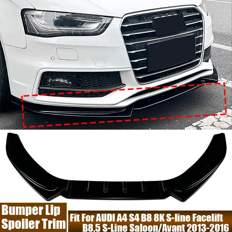 

Накладка-спойлер на передний бампер для Audi A4 S4 B8 8K S-line Facelift B8.5 S-Line Saloon/Avant 2013-2016