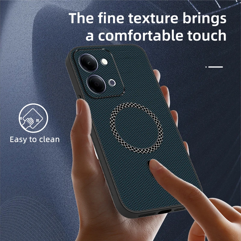 Biruiqu VIVO Y05 LNew Ultra-thin Magnetic Leather Shock-absorbing Protective Phone Case view 6
