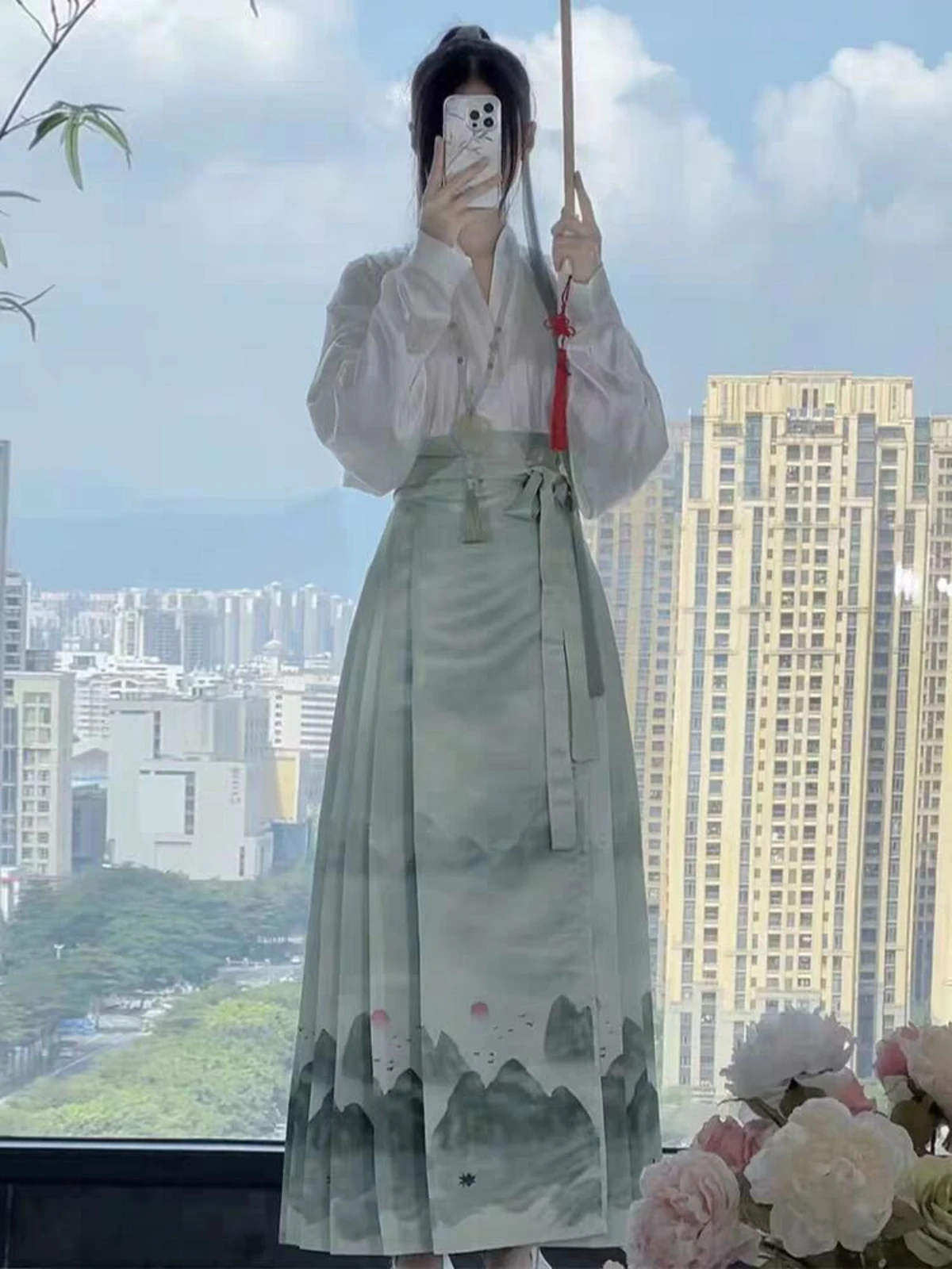 New Chinese Style National Style Horse Face Skirt Suit For Women Autumn Tang Suit Women\'s Clothing Improved Hanfu for Adults