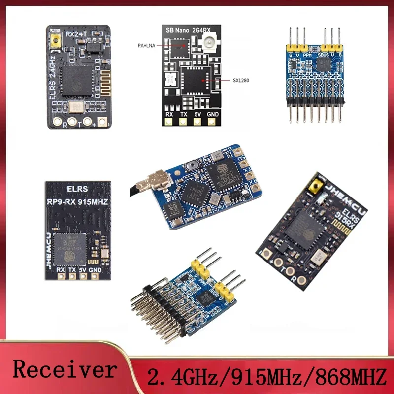 

Receiver RX24T/ELRS 915MHZ/868MHZ/RP9-RX ELRS/ 4CH AFHDS 2A Mini/SPP-SBUS 8CH/2.4GHz ExpressLRS/ES900 915MHZ/EP1/EP2/2.4G / 915