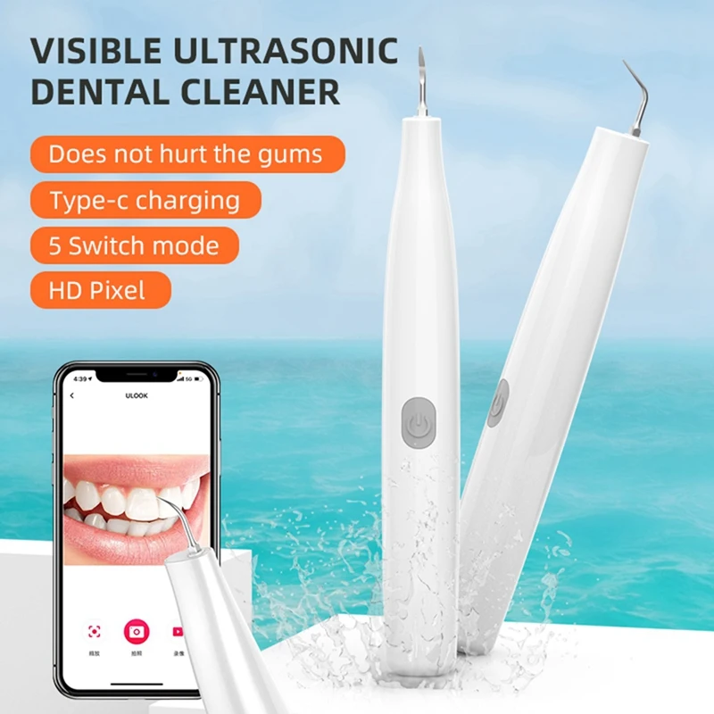 APP Visual Ultrasonic  Scaler With Camera LED Calculus Oral Tartar Remover Tooth Stain Cleaner Teeth Whitening