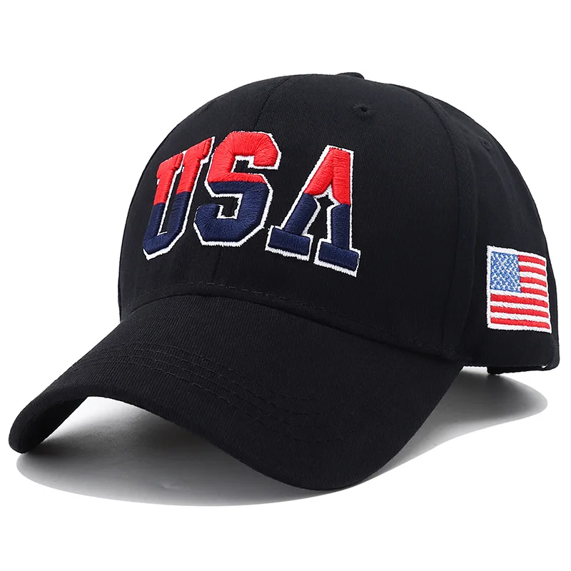 2023 New America Flag Embroidery Baseball Cap for Men Women Cotton Snapback Hat Unisex Hip Hop USA Caps for Man Gorras Hombre