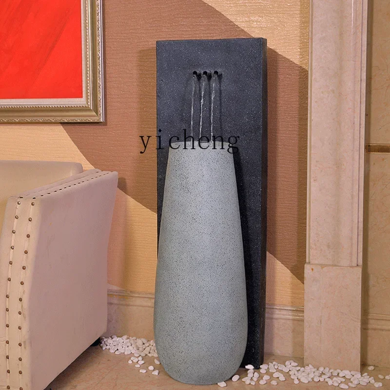 W-26  floor-to-ceiling landscaping decoration hotel clubhouse living room flowing water ornament circulating water landscape