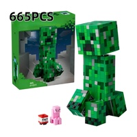 My World 21276 Creeper Building Puzzle Toy Set - Obstacle Course Blocks for Boys & Girls Educational Children's Game