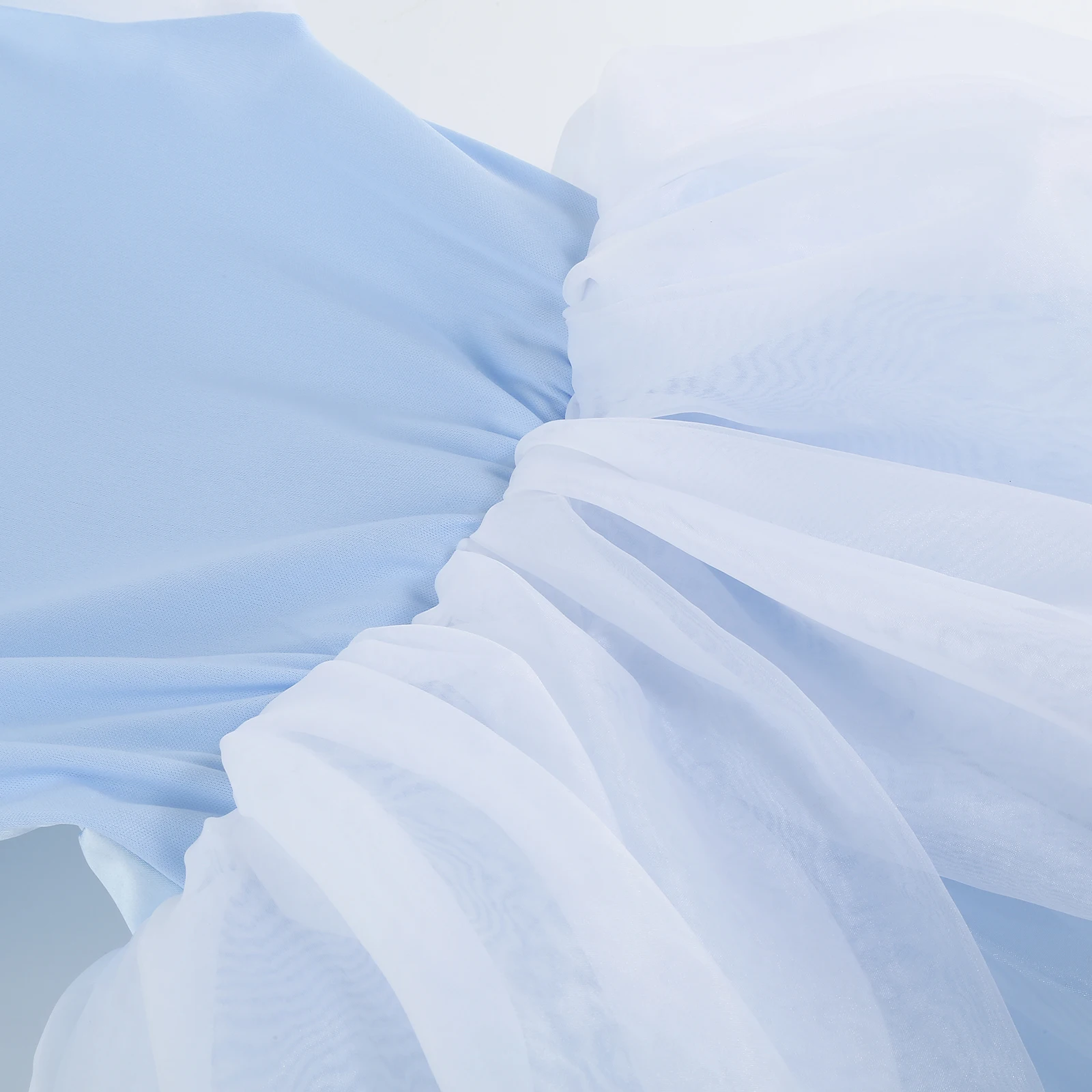 Mädchen Blaues Prinzessinnenkleid mit Spitze und 3D-Blumen Ballkleid Kinder Geburtstagsparty Cendrillon Outfit Halloween Cindy Rollenspiel-Kostüm – Detail 7