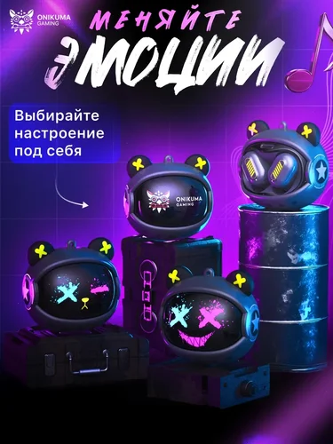 Imagen 2 del producto ONIKUMA T20 auriculares para juegos 2025New auriculares inalámbricos giratorios con diseño abatible estéreo HiFi auriculares intrauditivos con Control táctil con micrófono