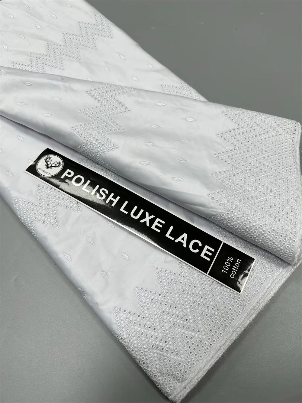 

Luxury Queen Lace White Austria Eyelet Cotton African Polish Dry Fabric Embroidery Swiss Voile High Quality Clothing 2025 CT1549