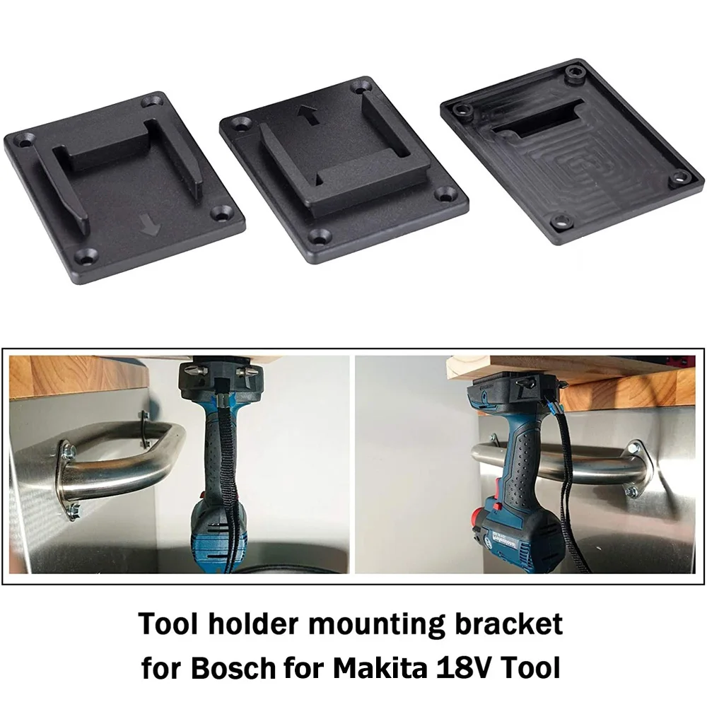 Imagem -03 - Montagem na Parede Ferramenta Elétrica Titular Rack de Armazenamento para Makita para Bosch Máquina Suporte Base Fixação Dispositivo Ferramenta Suporte Slots 10 Peças