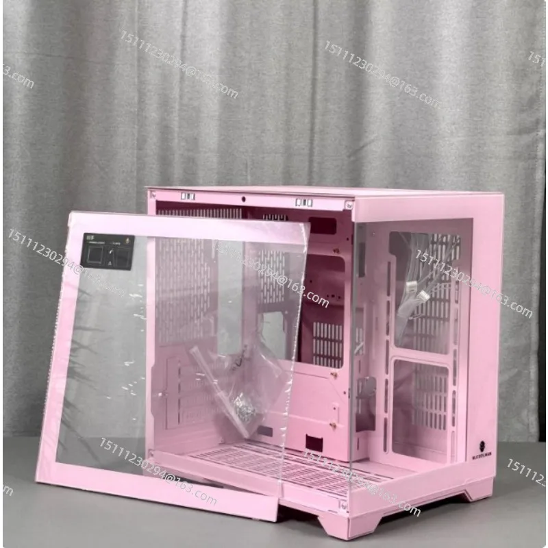 MINI without column pink two-dimensional animation custom chassis MATX main board 240 water cooling