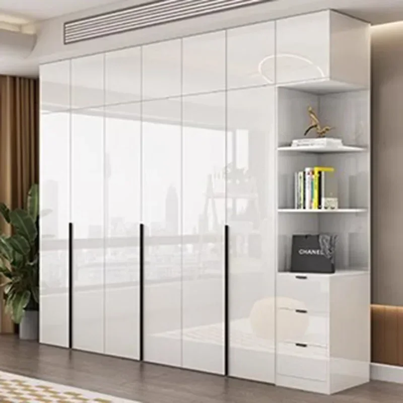 خزانة غرفة النوم الأوروبية عالية الجودة، خزانة ملابس فاخرة حديثة، منظم خشبي