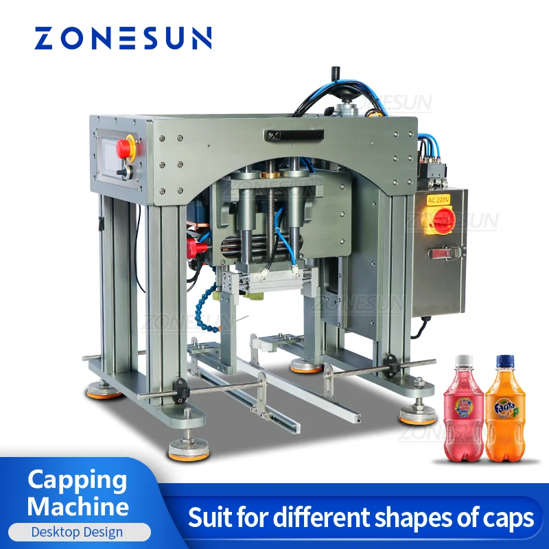 ZONESUN ZS-XG20 pulpit półautomatyczna butelka z rozpylaczem napój plastikowa butelka z zakraplaczem ograniczenie maszyny