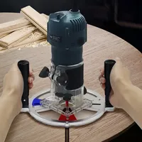 Trimming Machine Milling Groove Jig Base Universally Chamfering Milling Base Slotting Groove Engraving Guide Support DIY Tools