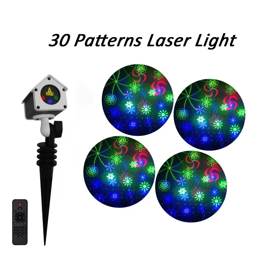 30 Patterns Laser Light Projector RGB Beam Stage Lighting for Home Party Bar Dance Hall Disco DJ Club Atmosphere