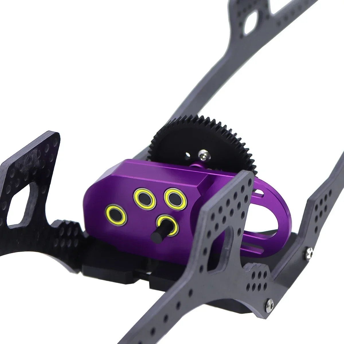 CNC 2단 기어박스 중간 변속기 박스 오버드라이브 기어 포함 LCG 1/10 RC 크롤러 Axial SCX10 III II 90046 Capra TRX4 업그레이드용