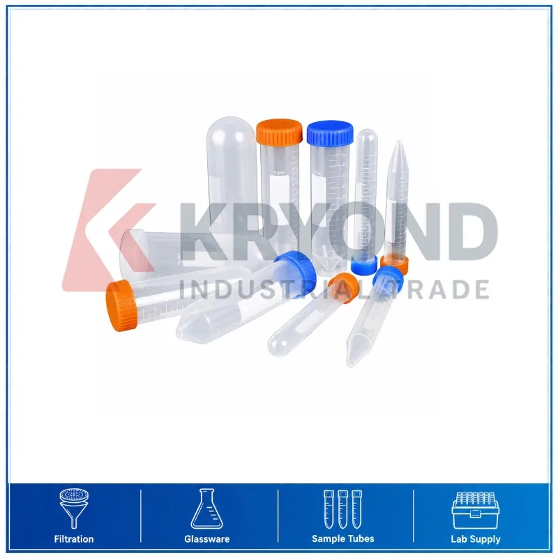 Plastic Centrifuge Tube Screw Cap 10mL 15mL 25mL 50mL 100mL 120mL Laboratory Sample Consumable Research Equipment Use Series Set