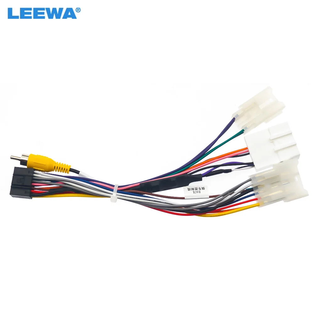 

LEEWA Car 16pin Power Cord Wiring Harness Adapter For Toyota Model (Southeast Asia) 2002-2012 Installation Head Unit