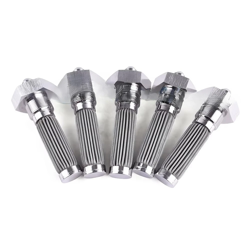 5 micron pleated filter stainless steel nickel metal filter 316l porous candle filter cartridge for oils and thick liquids