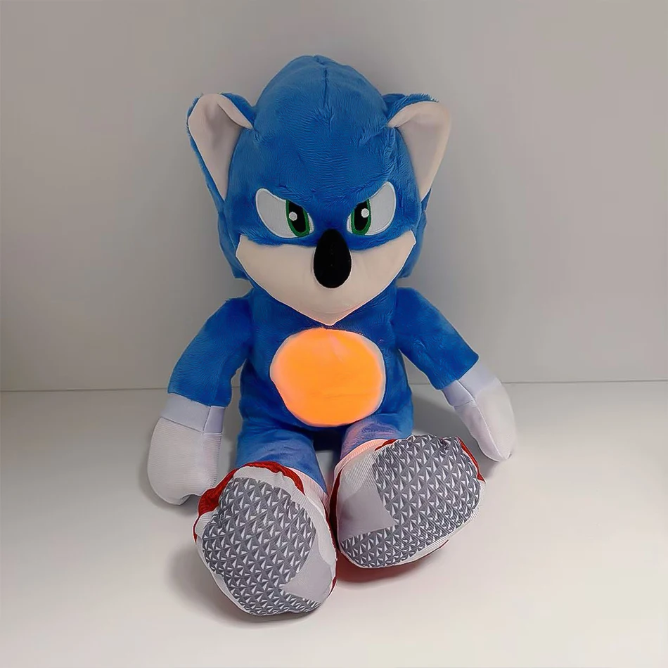 

SONIC Plush 45cm Plush Doll Breath Child Peluche Soothes Toy Anime Baby Music Light Sleep Toys Kids Holiday Gifts