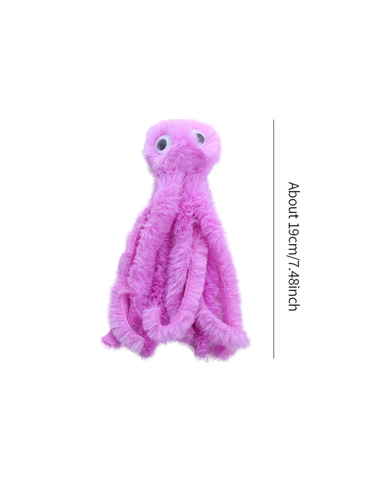 Kattenspeelgoed Schattige octopus knuffel bijtbestendige tanden interactief spelen dierbenodigdheden