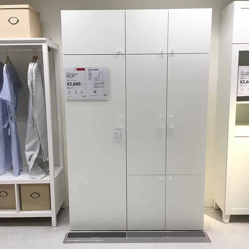 

Nordic European Box Wardrobe Modern Men Wooden Living Room Bedroom Wardrobes Storage Clothes Women Ropero Armable Home Furniture
