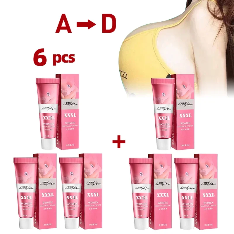 6Pcs Breast Enlargement Cream Women Breasts Growth Lift Firming Massage Oil Bust Enhancement Chest Enlarge Female Hormone Care