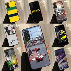 Ayrton Senna F1 Case For Xiaomi Redmi Note 10 11 8 9 12 Pro Redmi Note 12S 11S 10S 9S 9C 10C 10A 12C Coque
