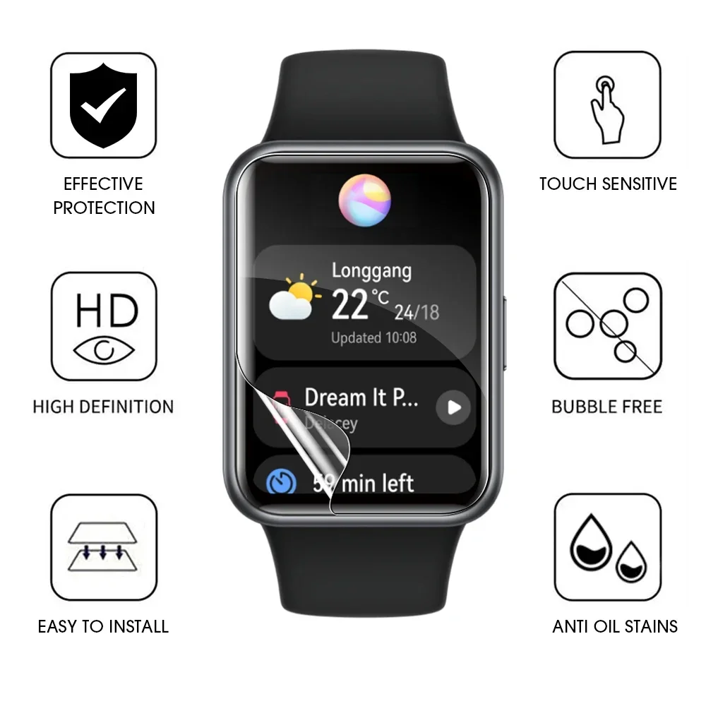 For Huawei Watch Fit 2 Fit2 ES Hydrogel Film HD Screen Protector Fit2 Anti-scratch Protective Film For Huawei Fit Fit 2 Fit2 ES