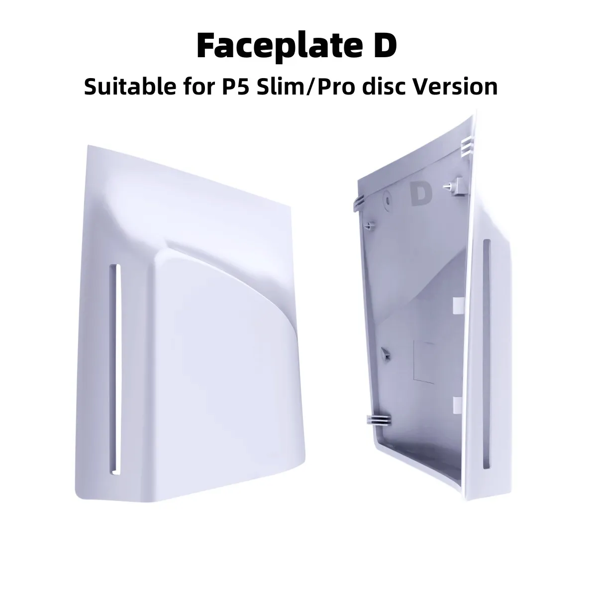 Cover Plates Faceplate D Side Shell Panels DIY For PS5 Playstation 5 Slim/Pro Disc Edition Premium ABS Replacement Cover Case