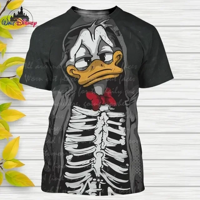 Donald Duck Disney Men Women Short Sleeve T-SHIRT Casual Style 3D Print T Shirt Summer Streetwear Tee Tops Cartoon