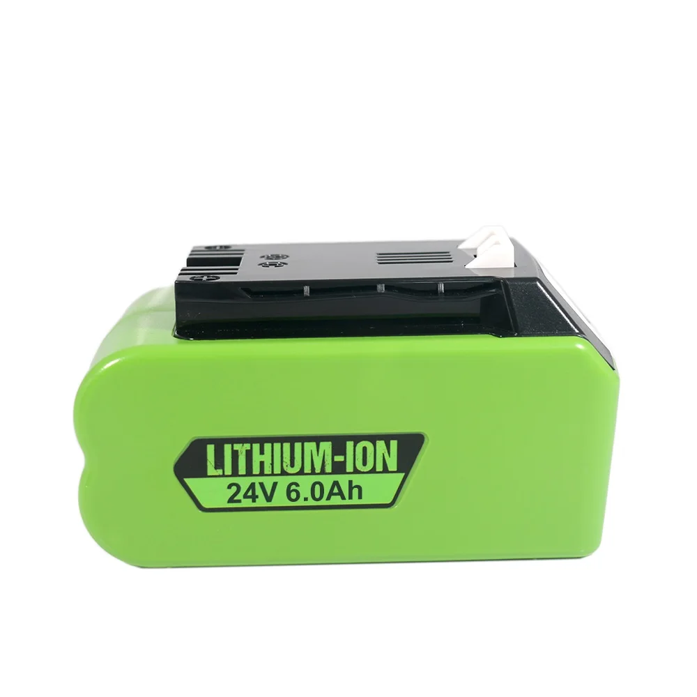 

Для Greenworks 24 В 3 Ач-6 Ач 18650 литий-ионный аккумулятор для электроинструментов Greenworks 24 В 48 В 29842 29852 29322 20362 MO24B410 MO48L4211