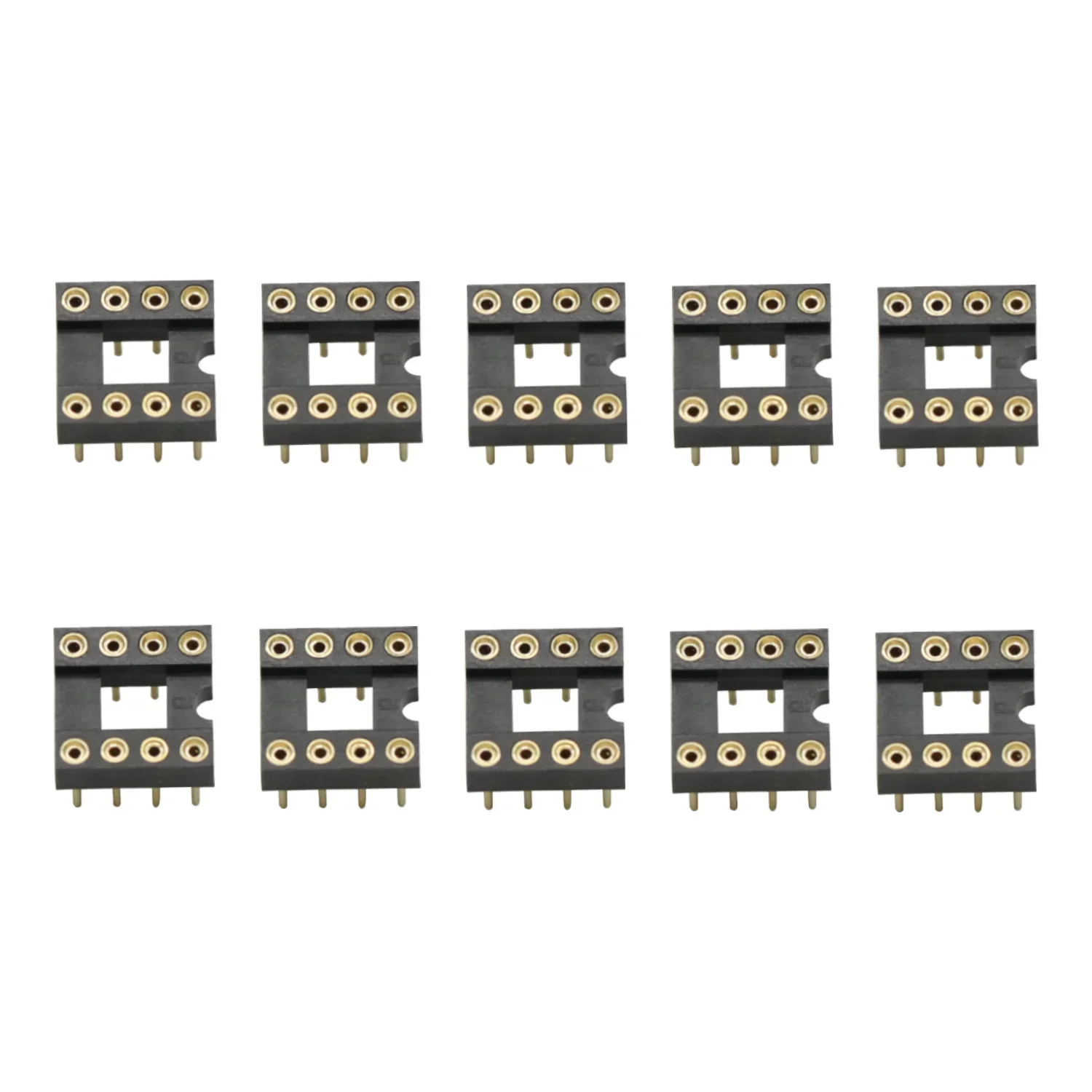 10PCS 8-pin 8P gold-plated round hole IC socket op-amp socket slot seat For muses02 opa627 5532 LM49720 dip8 socket