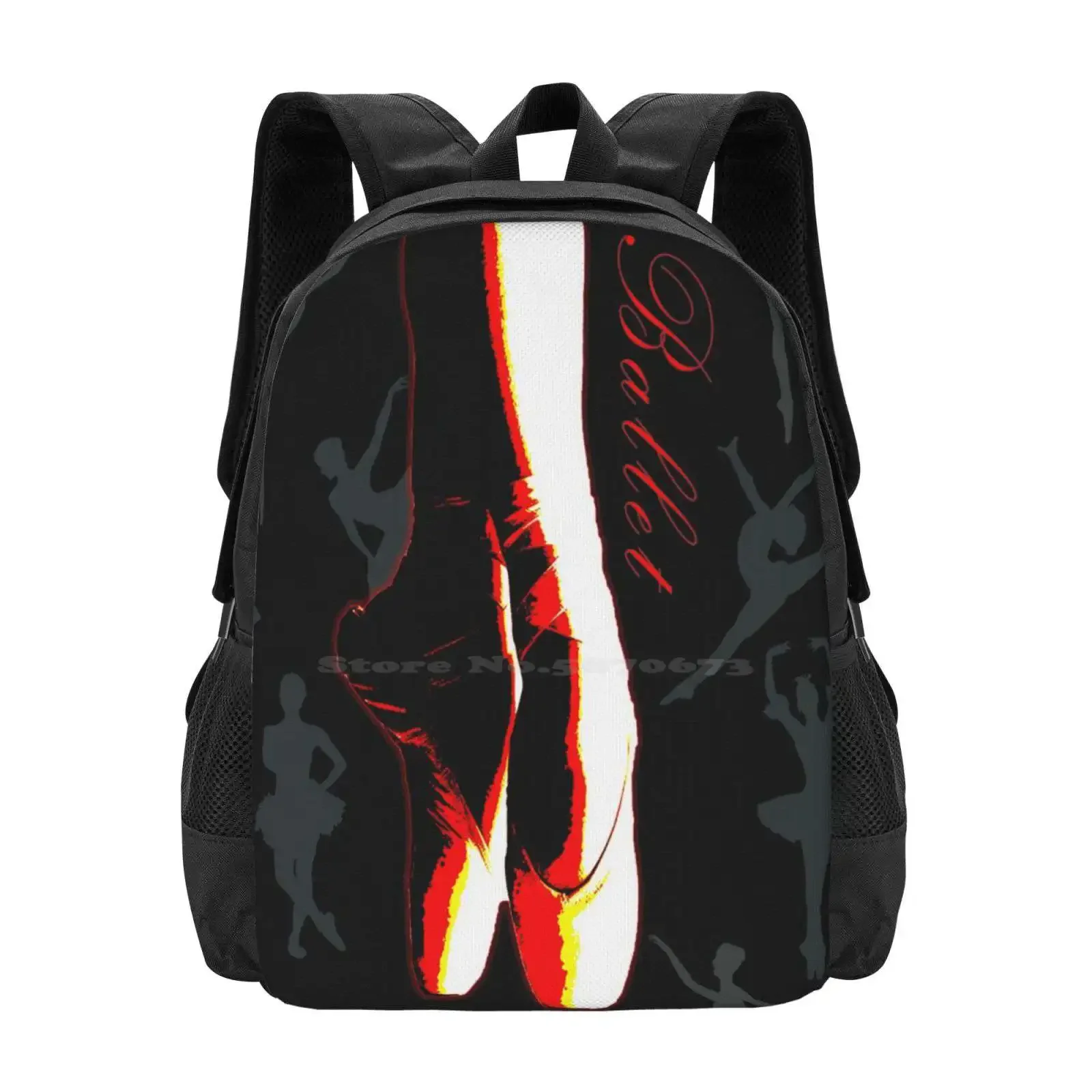 

Cool Funky Ballet Dancers And Shoes Design. Hot Sale Schoolbag Backpack Fashion Bags Dancer Ballet Shoes Ballerina Funky Hip