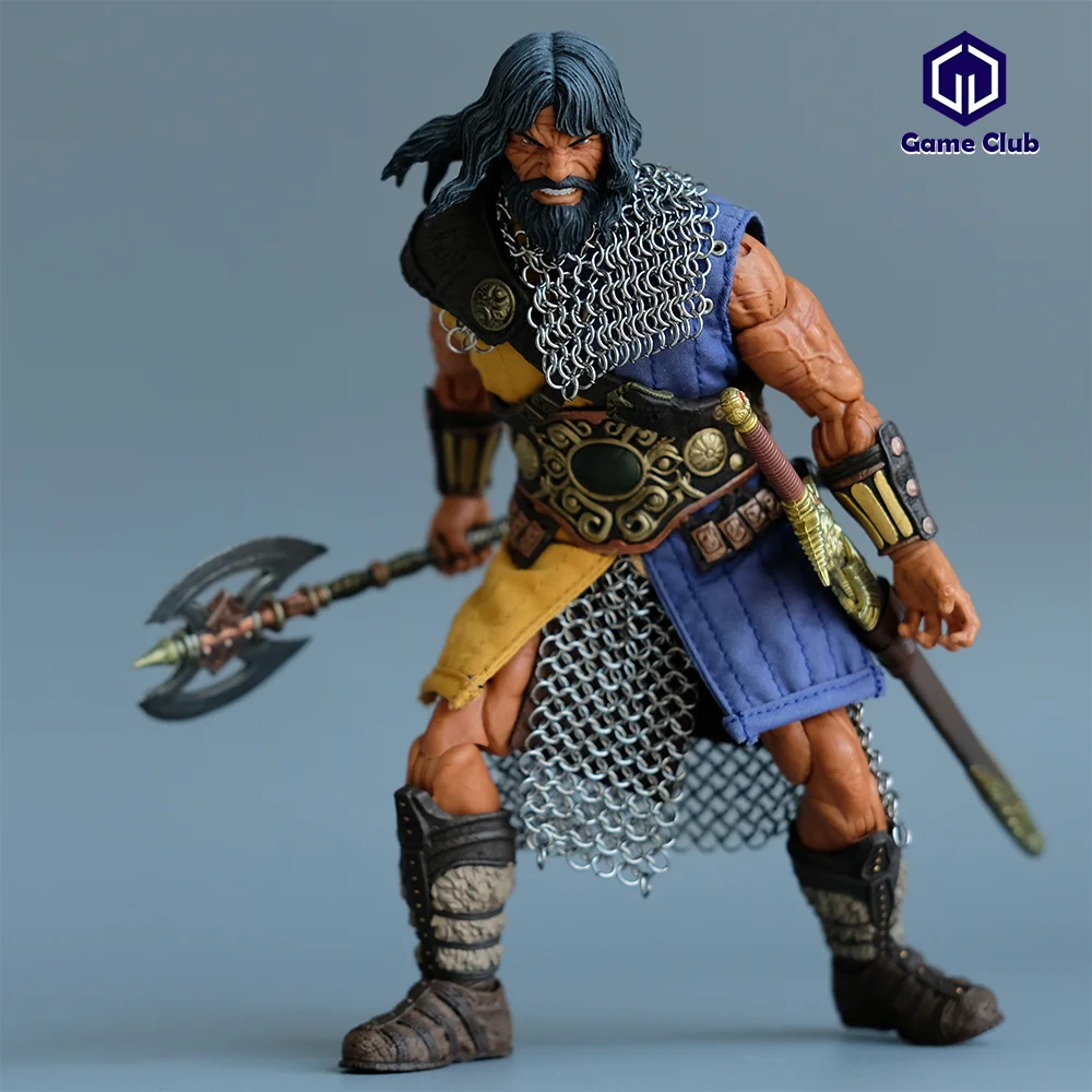 KAI LAB 1/12 Scale Male Soldier Barbarian Mezco King Conan Gambeson Customized Lock Armor Set Clothes For 6in Action Figure Body