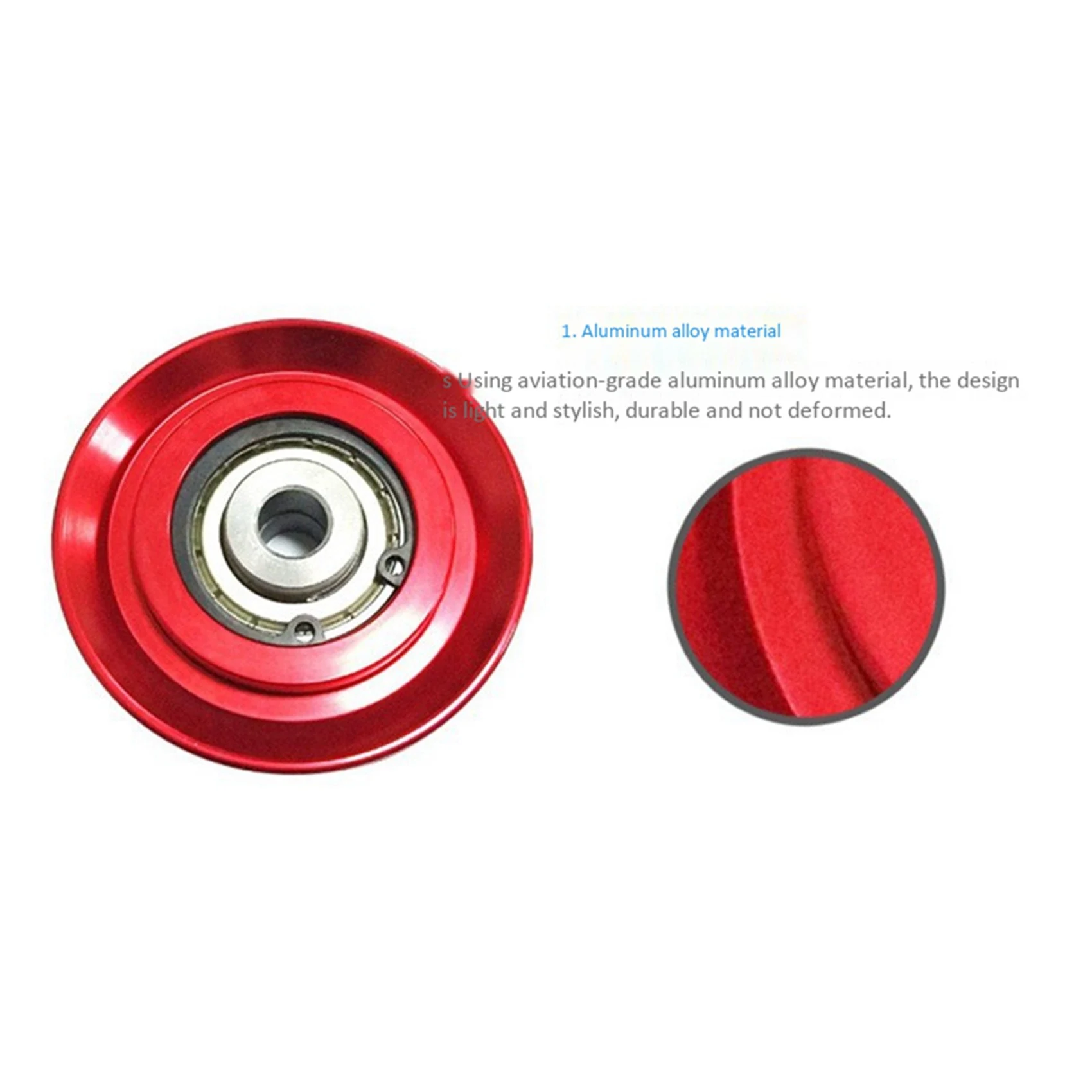 

4Pcs 73Mm Universal Aluminum Lift Heavy Load Bearing Pulley Wheel Cable Fitness Gym Equipment