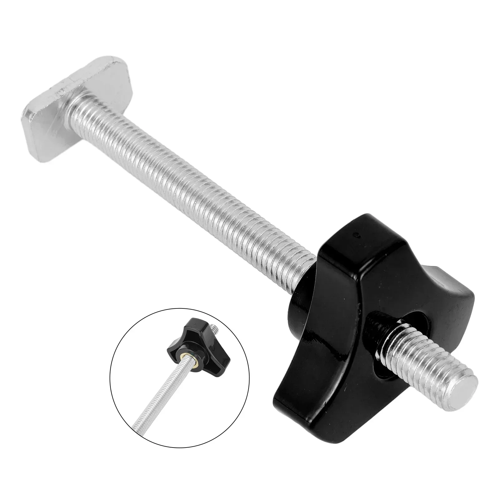 1/2pcs M8 Nut Handle T Screw 100mm Threaded Rod M8 Slider Set For  Milling Machines Table Saws Band Saws Woodworking Tools