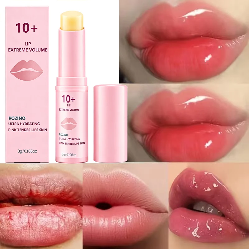10+ Volumizing and Moisturizing Lip Balm, Used for Dry, Chapped, Dead Skin, and Lip Lines, Moisturizes and Plumps, Smooths Texture, Smoothes Lip Lines, Makes Lips Plump & Full, and Revitalizes Lips. Day and Night Care, Suitable for All Seasons, Christmas Gift for Women.