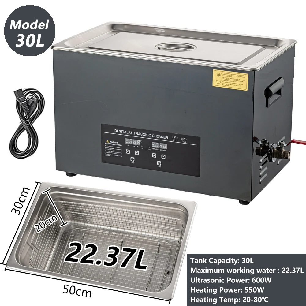 2L/3L/6L/10L/15L/30L Ultrasone Reiniger Digitale Verwarming Rvs Ultrasone Reinigingsmachine 40KHZ Huishoudapparaat