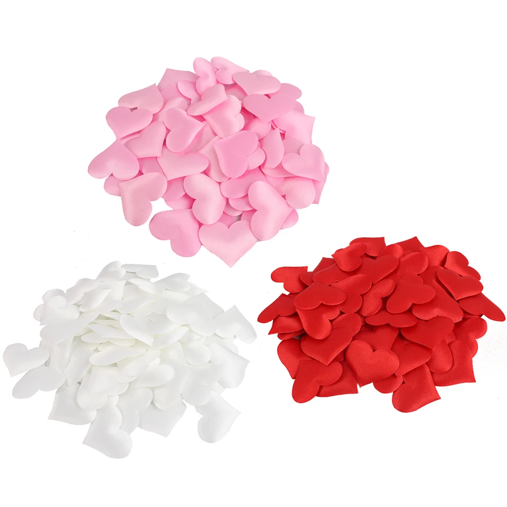 

300Pcs Heart Sponge Petals Wedding Decoration Romantic Centerpiece Confetti Engagement Party Red White Pink Wedding Sponge Heart