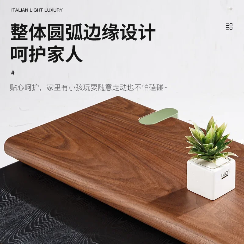 Corner table Italian minimalist square coffee table combination medium and ancient style living room household small apartment