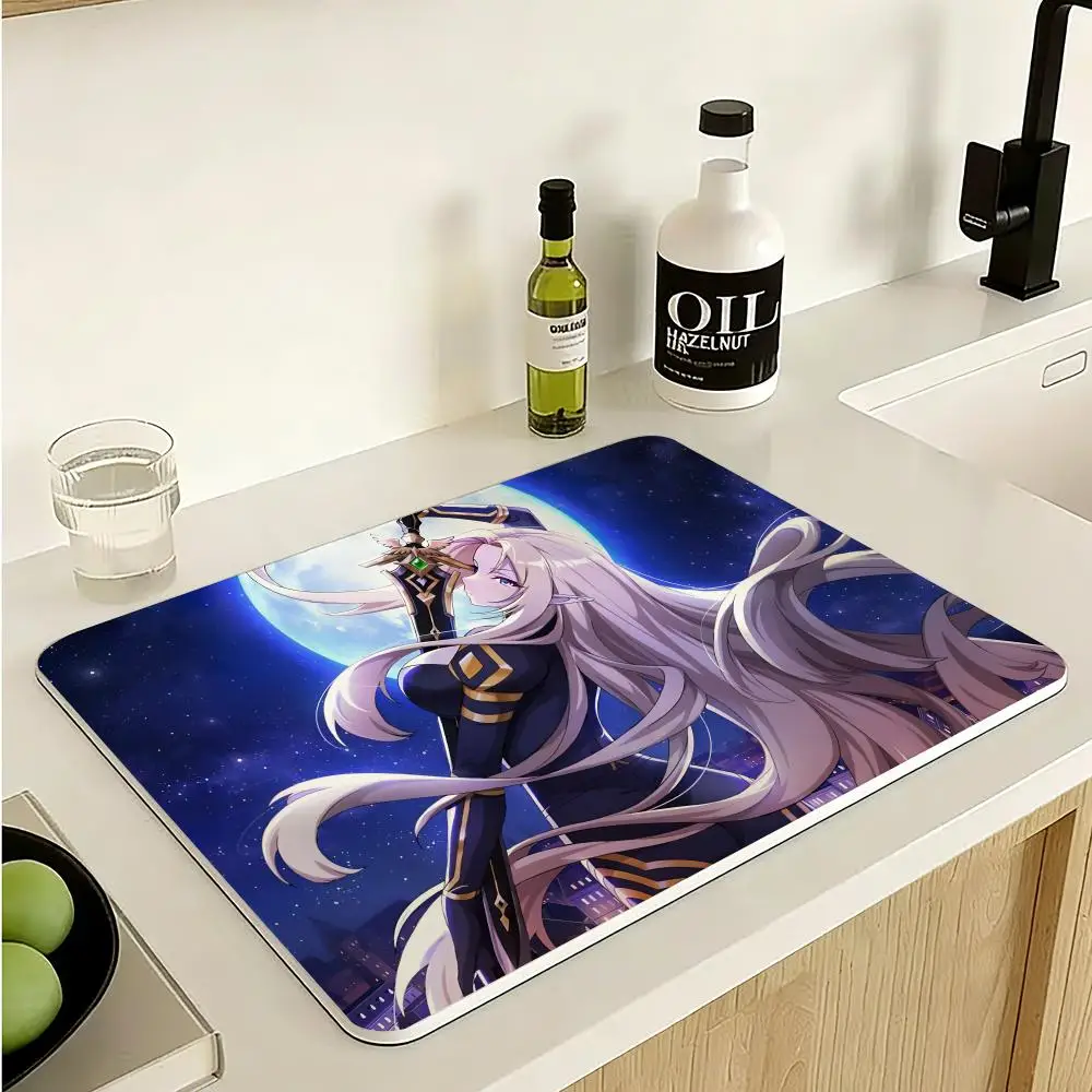 The Eminence In Shadow Anime Floor Mat Diatomite Floor Mat Fast Drying Odor Resistant Non Slip Bath Kitchen Mat