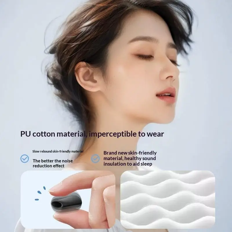 Noise Cancelling Sleep Ear Plugs Soft Ergonomic Design Silicone Reusable Earplugs for Side Sleepers Snoring Travel Study