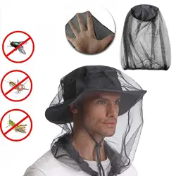 Mosquito Hat Net Face Head Protector Outdoor Fishing Cap Anti Mosquito Insect Hat Bug Mesh Head Net Insect Gnat Head Cover