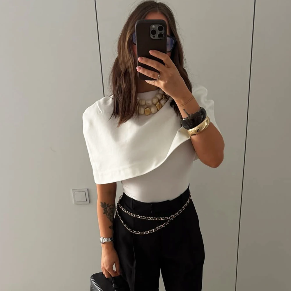 

Tuularose Fashion Summer Tank Cover up Cardigan Women Elegant Solid Patchwork Cardigan Clothes Top Luxury Y2K Commuter Vest Top