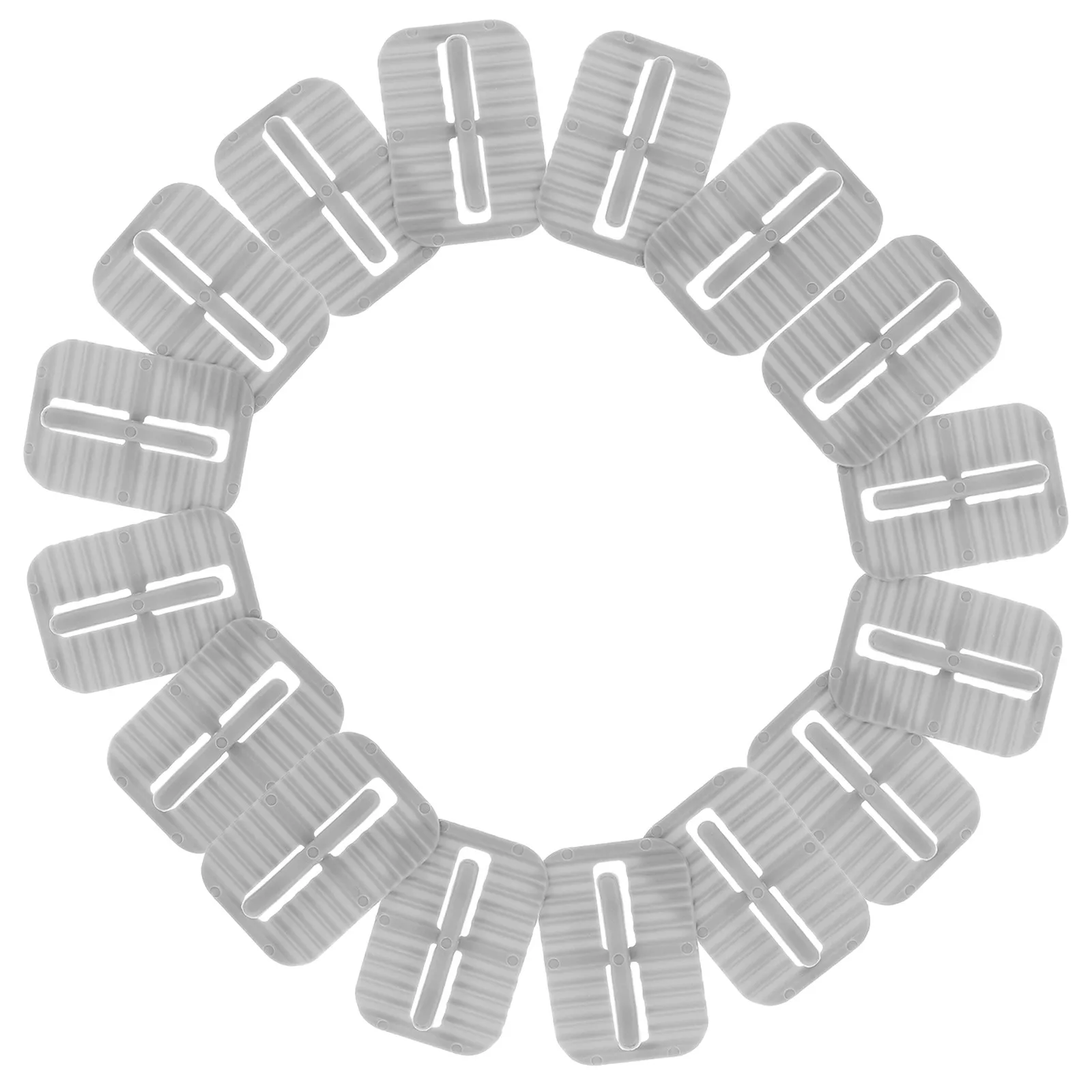 

16 шт. Современные серые противоскользящие зажимы для мусорных пакетов, надежные держатели для мусорных баков на кухне и в офисе, фиксация от падения