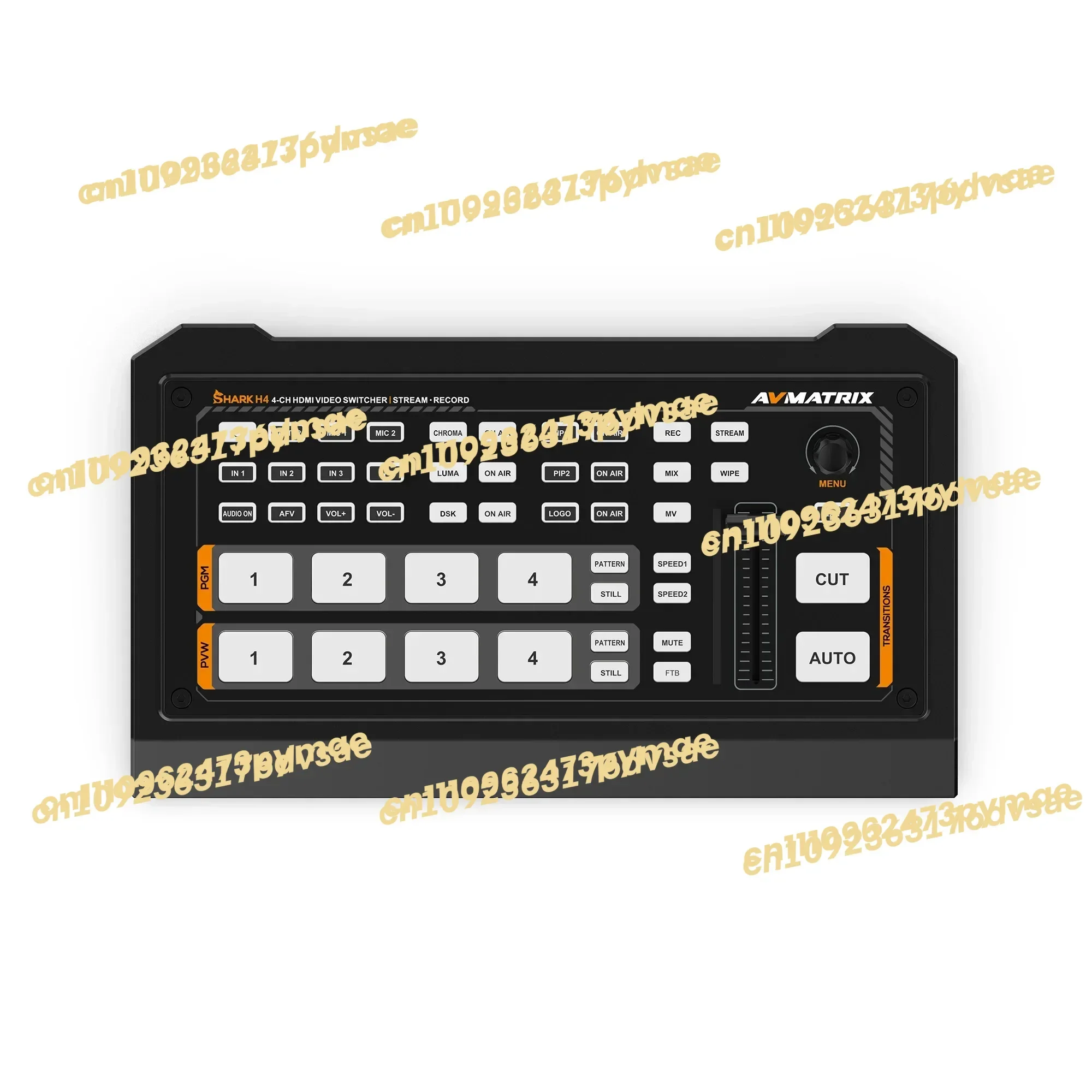 

NEW AVMATRIX SHARK H4 live streaming multi camera hdmi video switcher mixer with RTMP SRT stream & USB disk/ SD card record