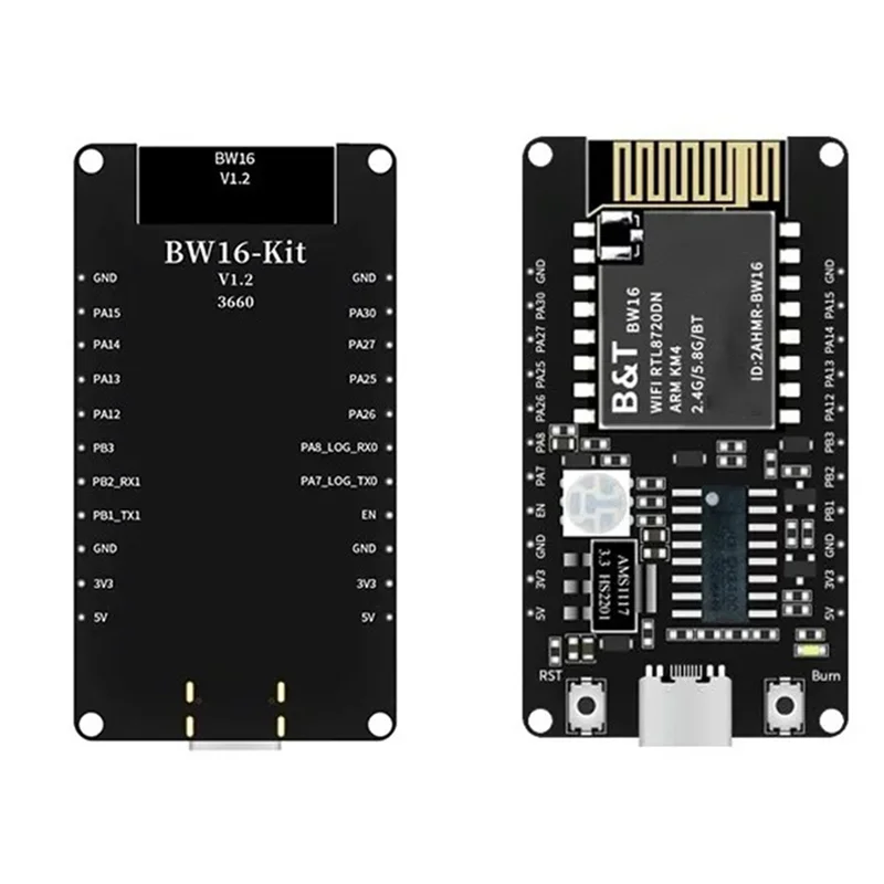A73E-3X BW16-Kit Development Board RTL8720DN Dual-Band Wi-Fi Low-Power Bluetooth BLE Module Type-C Interface